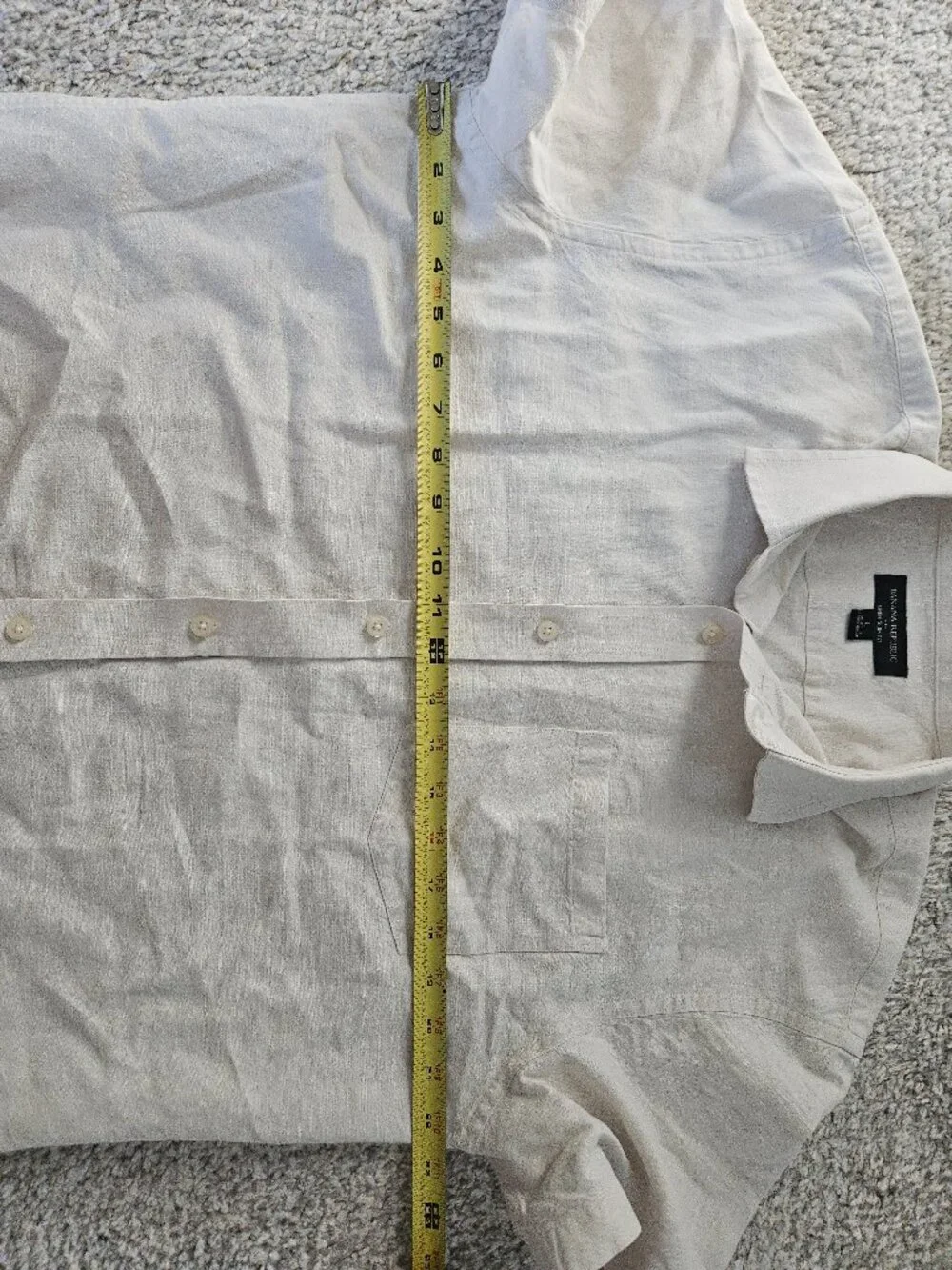 Banana Republic Slim-Fit Linen Blend Shirt in White, Men’s Size Large